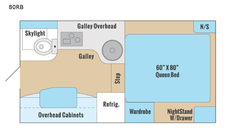 2018 ALP ADVENTURER 80RB, , floor-plans-day image number 0